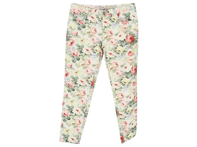 Pantalones Miu Miu en algodón con estampado floral