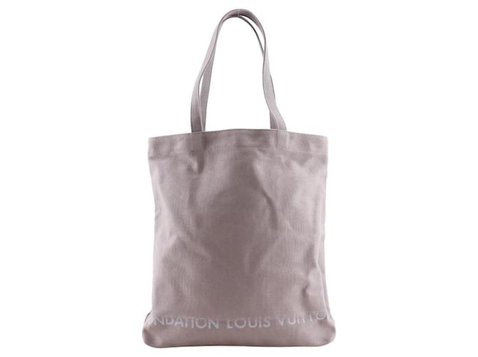Louis Vuitton Fondation Paris Limited Canvas Tote Bag Grey Cloth  ref.2583001
