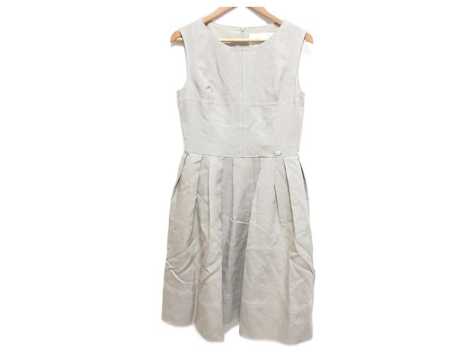 Autre Marque Vestido de linho Rene Bege