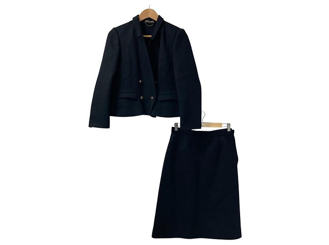 Autre Marque Ensemble en cachemire à double boutonnage HI-DOLLRB Noir