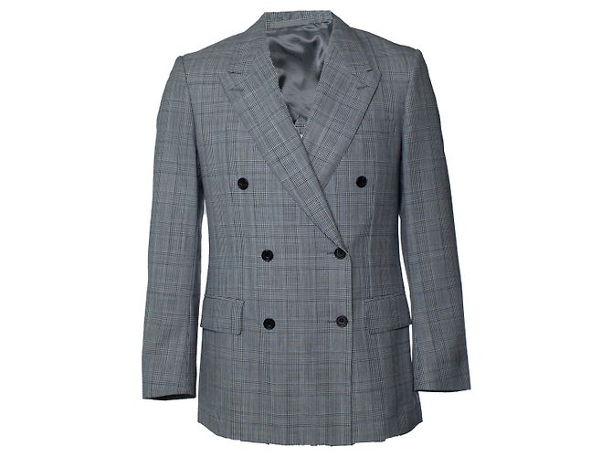 Autre Marque Blazer Kingsman, príncipe de Gales Azul Cinza