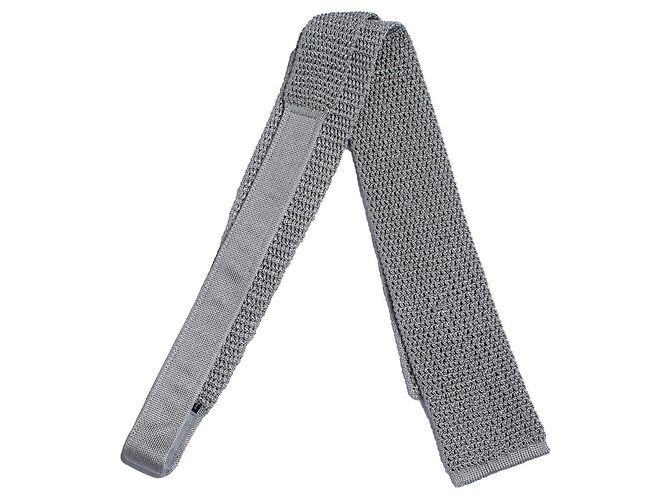 Tom Ford, knitted tie in grey