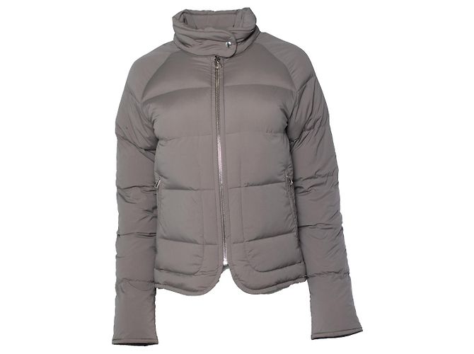 Hermès Hermes, Piumino extra-light puffer coat in taupe Brown Grey