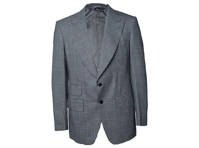 Tom Ford, Blazer Atticus prince de baleines Noir Blanc