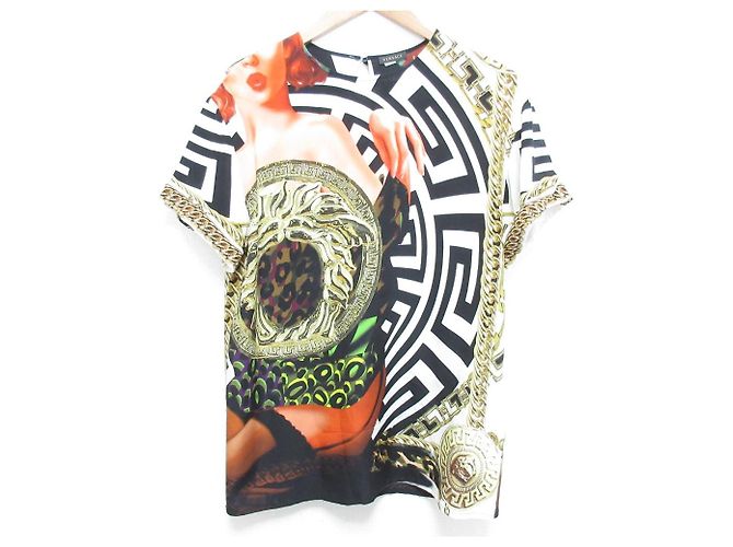 Gianni Versace Silk Short Sleeve Blouse Multiple colors
