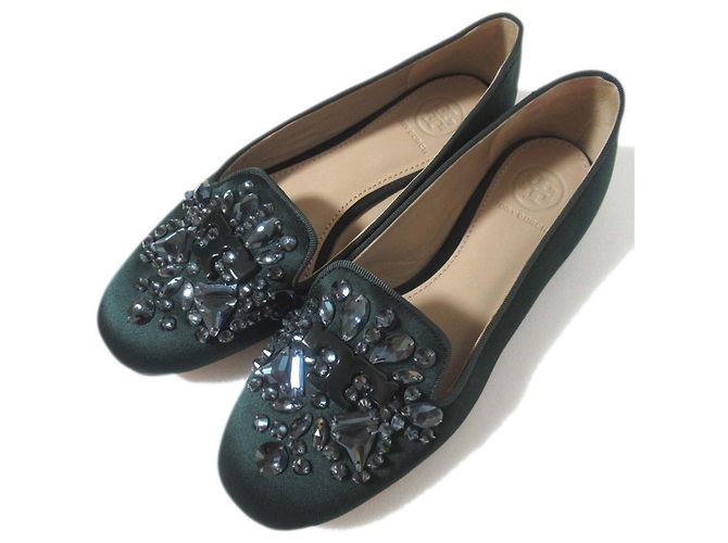 Sapatos Planos de Cetim Bijou Tory Burch
