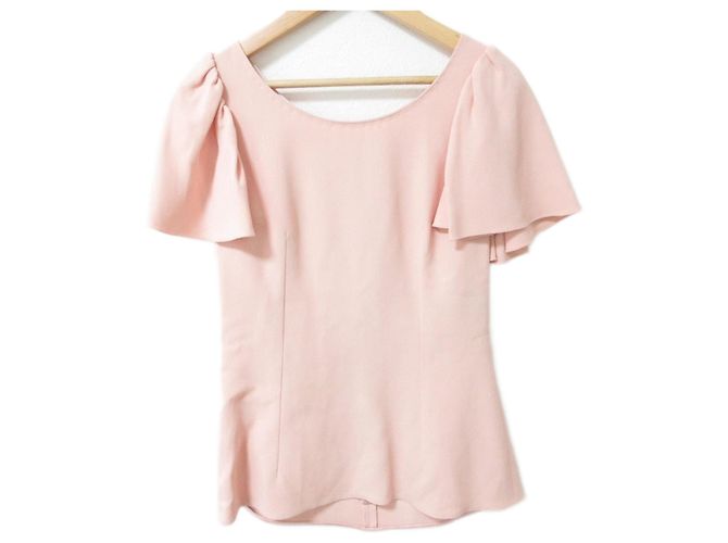 Dolce & Gabbana Stretch-Bluse mit Glockenärmeln von Dolce&Gabbana Pink
