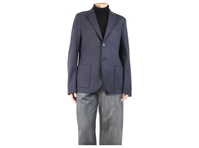Harris Wharf London Dark grey wool jacket - size UK 16