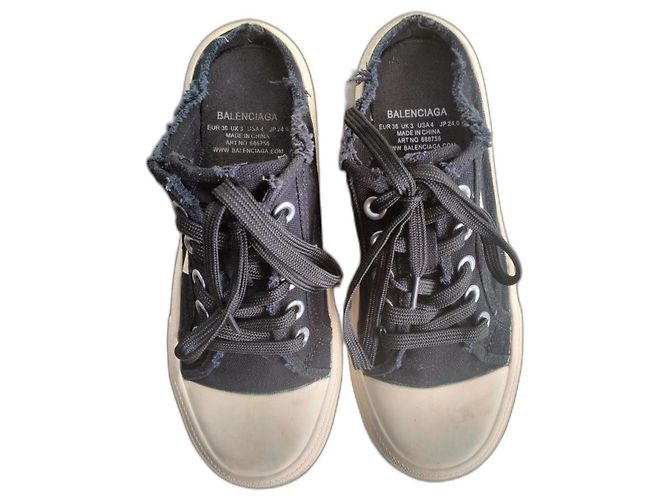 Autre Marque Mule sneaker distressed Balenciaga in nero