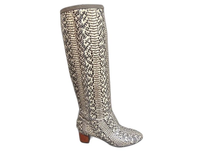 Botas Pierre Hardy Serpiente de agua Gris