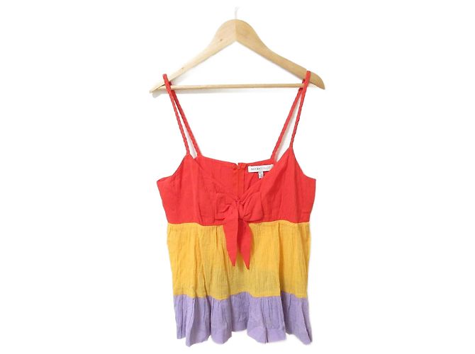 Chloé See By Chloe Farbblock-Camisole Rot Lila Gelb