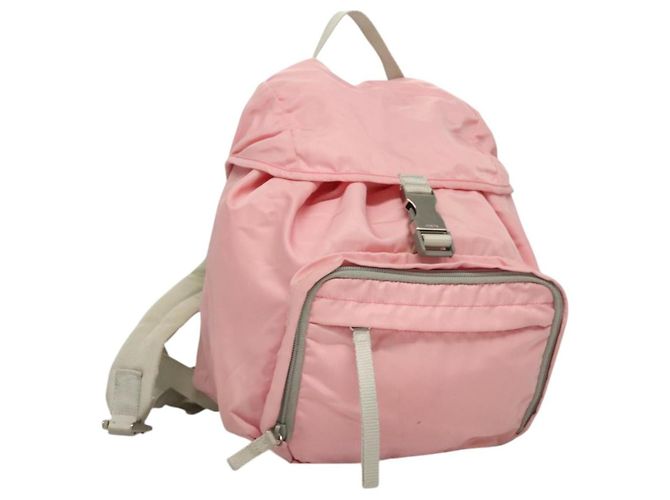 Prada Single Buckle Pocket Tessuto Small Pink