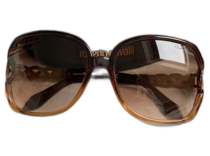 Gafas de sol oversize Roberto Cavalli marrón claro