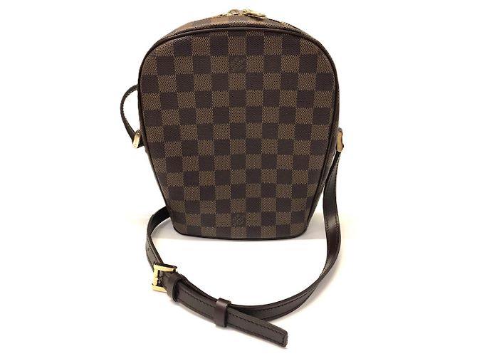 Borsa a Spalla Damier Ebene Ipanema PM Louis Vuitton Marrone