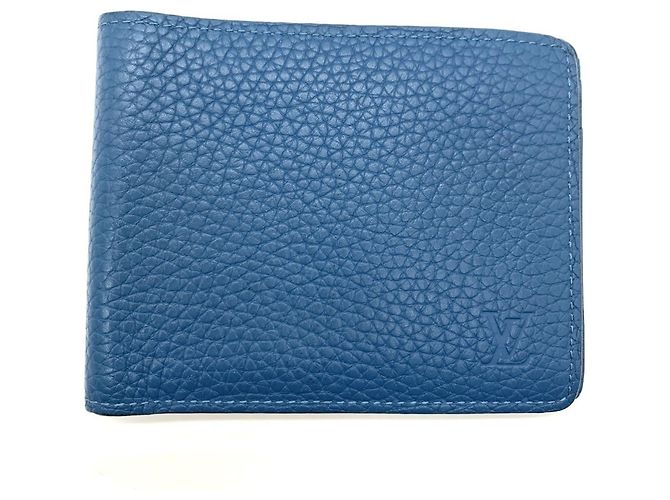 Louis Vuitton Blue Taurillon Leather Wallet