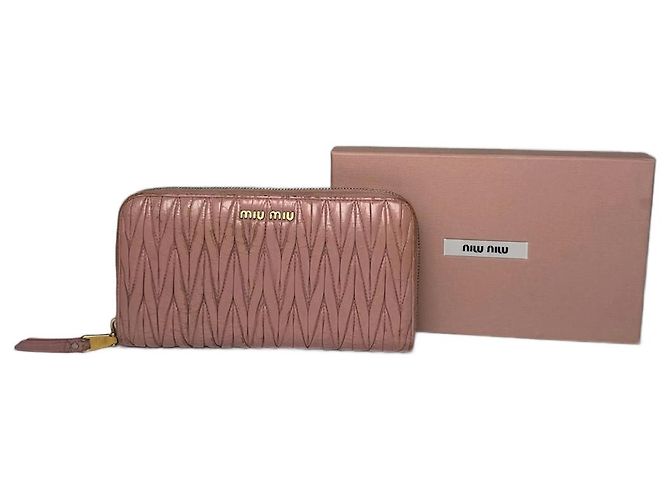 Vintage Miu Miu Leather Wallet Pink