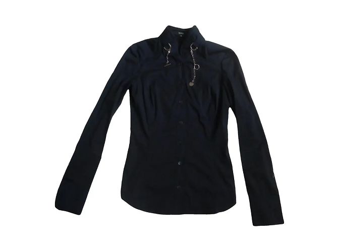 Gucci Tom Ford Baumwollhemd Navy Blau