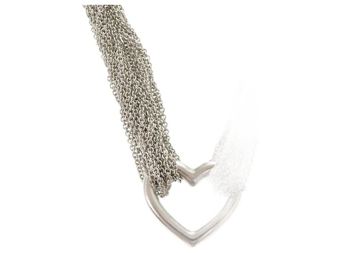 Elsa Peretti Collar Toggle Corazón Abierto en Plata Esterlina de Tiffany & Co.