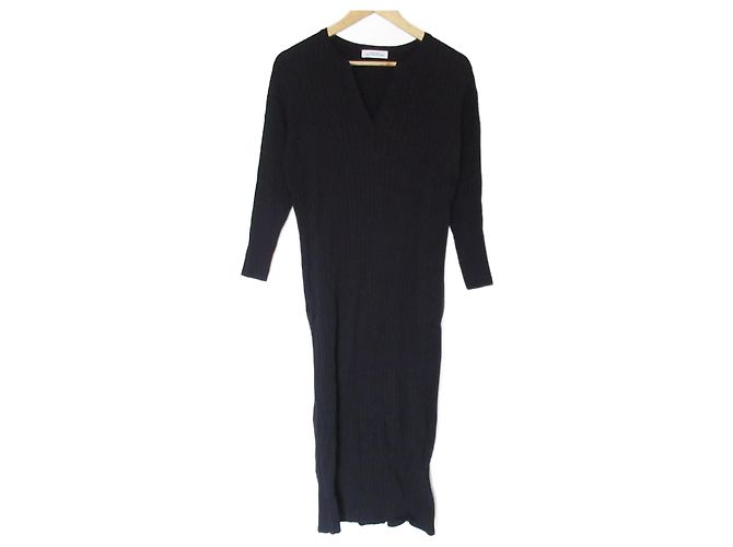 Autre Marque FFC Strickkleid Green Label Relaxing Schwarz