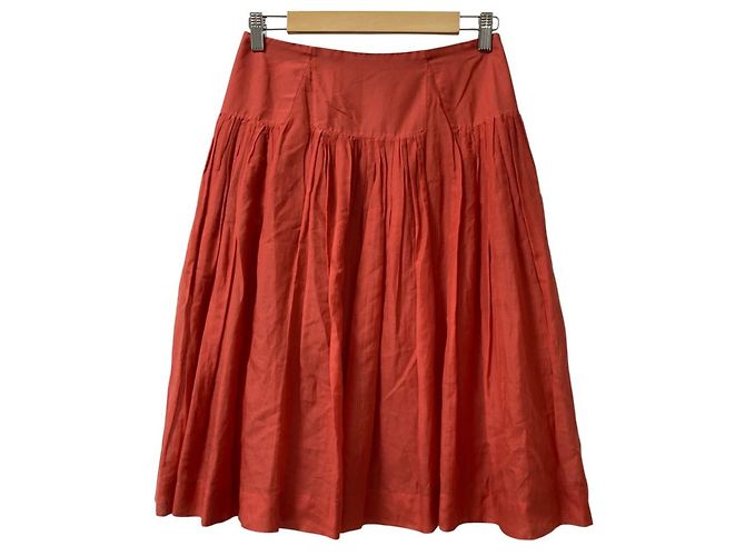 Autre Marque Saia de algodão e seda Paule Ka Vermelho