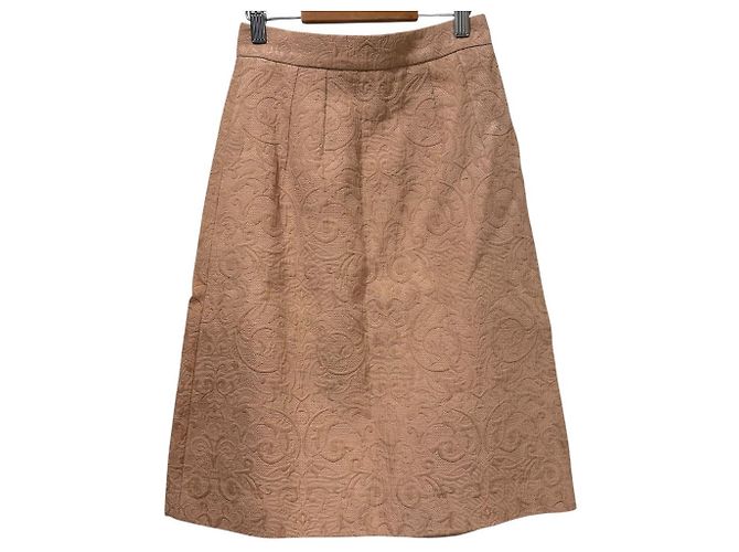 Dolce & Gabbana Saia de seda misturada bordada Dolce&Gabbana Bege