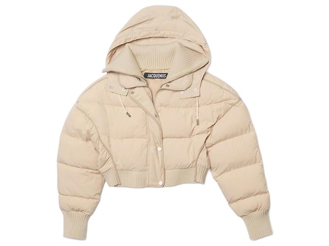 Jaqueta de Plumas Briciola Jacquemus Bege