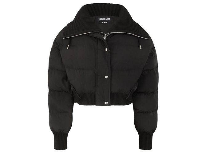 Giacca puffer corta Caraco Jacquemus nera Nero