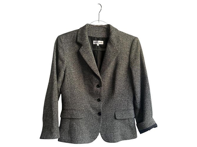 Gerard Darel tailored jacket in wool / silk / cashmere size 38 (fits S or small 38) Grey