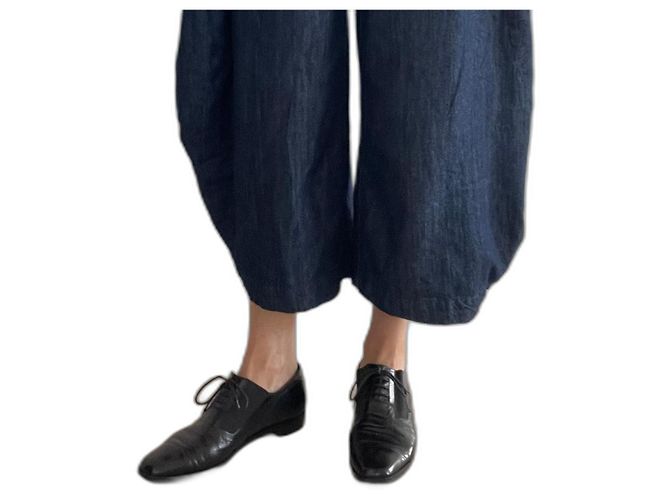 Autre Marque Schnürschuhe oder Oxford Modell "Cabotin" P.38 Schwarz