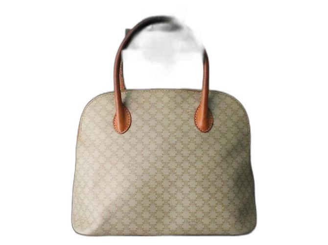 Triomphe Bolsa Céline modelo Macadam logo triunfo bege