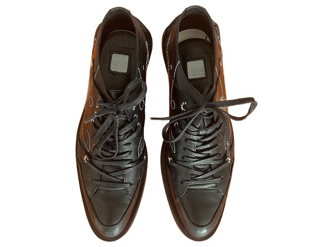 Marithé et François Girbaud Scarpe Derby in pelle nera Nero 