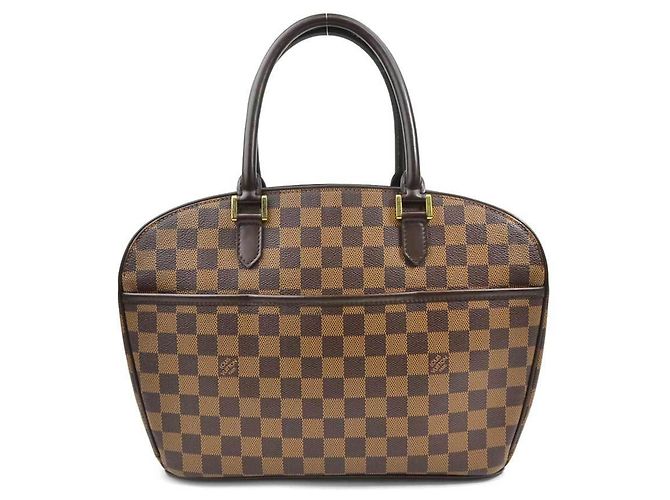 Sac à main horizontal Damier Saria de Louis Vuitton Damier ebène