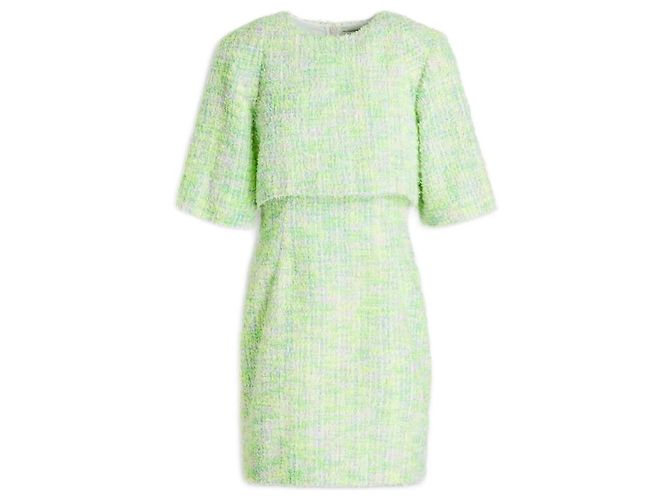 Sandro Tweed Minikleid grün Mehrfarben