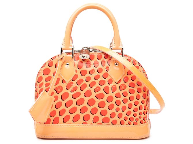 Louis Vuitton Alma BB en Vernis Monogram Naranja Jungle Dots Melocotón