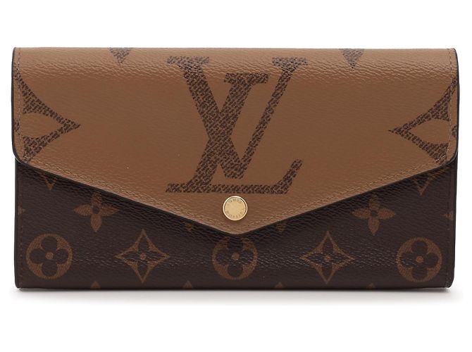 Louis Vuitton Brown Monogram Sarah Reverse Long Wallet