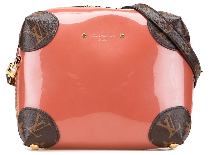 Louis Vuitton Arancione Vernis Miroir Venezia Marrone