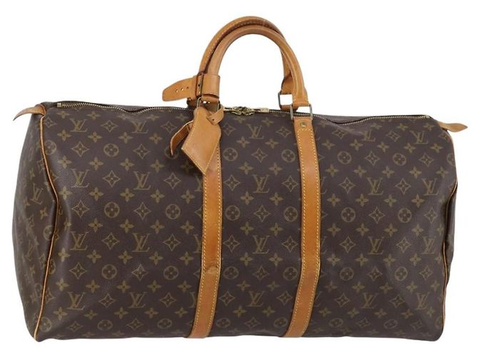 Louis Vuitton Keepall Bag Monogram Canvas 55 Brown