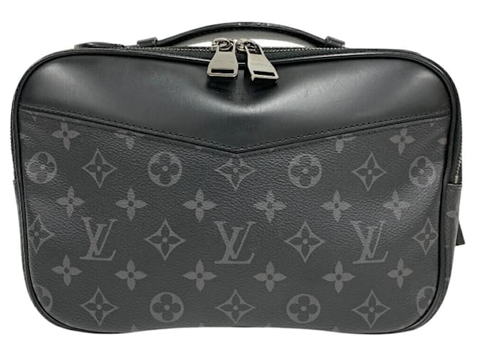 Louis Vuitton Monogram Eclipse Sling Bag Black Cloth  ref.2587425