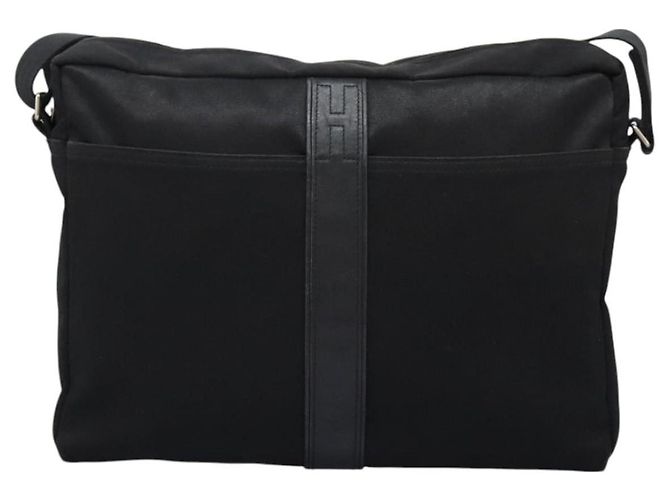 Borsa a tracolla in nylon MM Acapulco di Hermès Nero