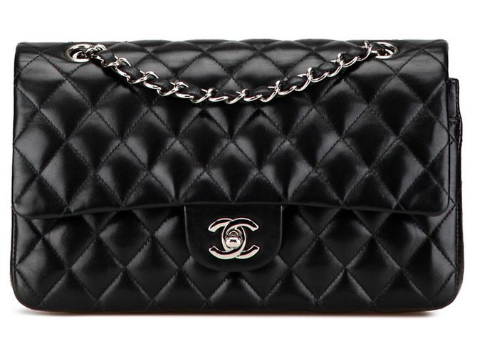 CHANEL Matelassé 25 Borsa a Spalla Doppia Nero