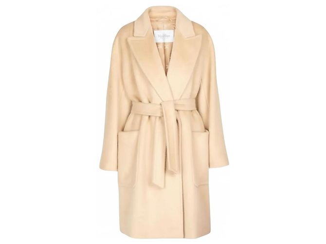 Abrigo Max Mara Crine de lana de camello beige