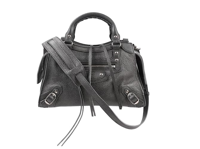 Balenciaga Mini Neo Classic City Leather 2Way Handbag in Grey 679231  ref.2589031