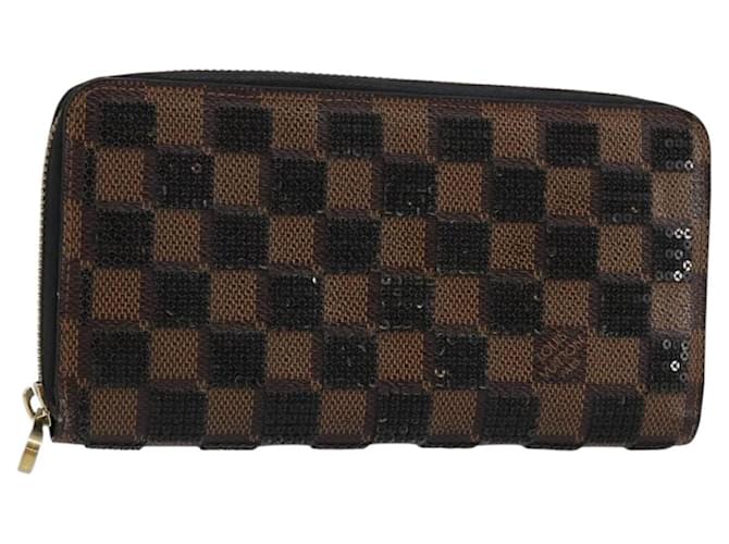 Louis Vuitton Zippy Wallet NM Damier Piet Black Cloth  ref.2589269