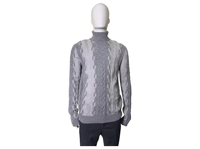 Corneliani Sweaters Grey Cashmere Wool  ref.2589530