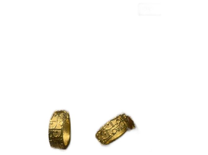 Orecchini Dior dorati in metallo D'oro