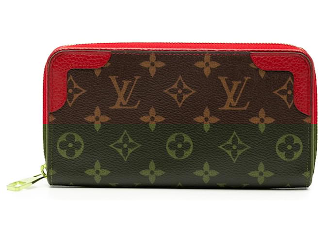Louis Vuitton Brown Monogram Retiro Zippy Wallet Cloth Cloth  ref.2589734