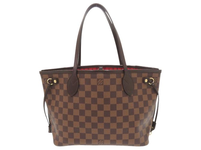 Louis Vuitton Neverfull PM Damier Tote Bag Brown