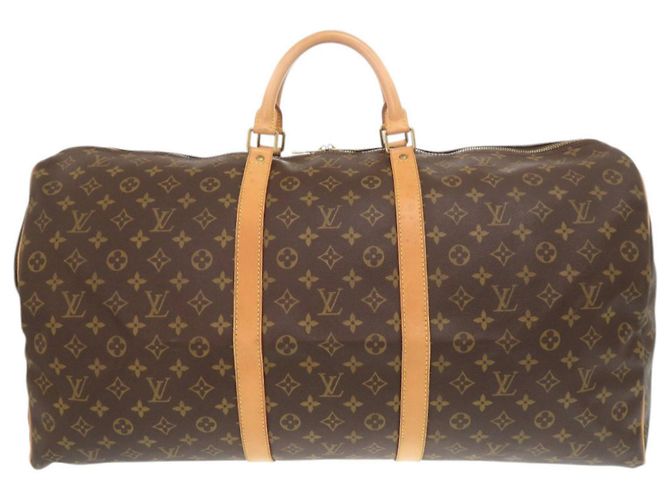 Sac Boston Keepall 60 Monogram Louis Vuitton Marron Monogramme