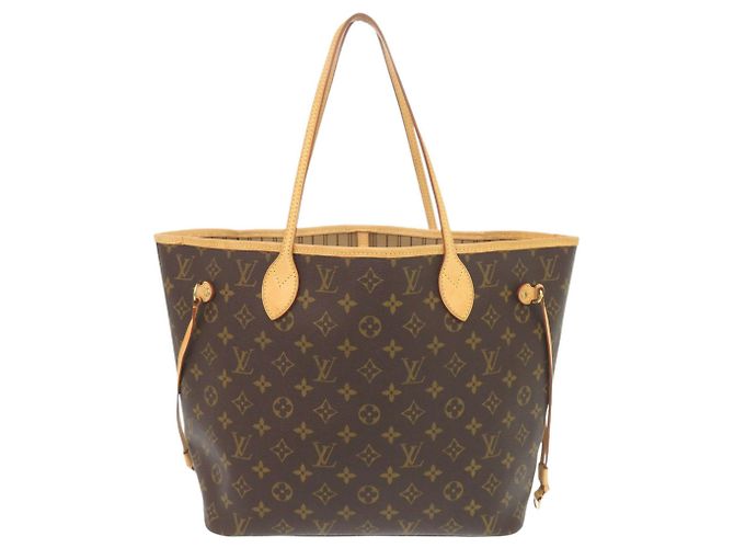 Sac tote Monogram Neverfull MM de Louis Vuitton Marron Monogramme