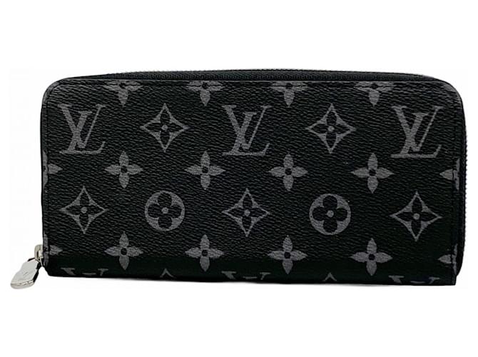 Louis Vuitton Monogram Eclipse Zippy Wallet Black  ref.2590031